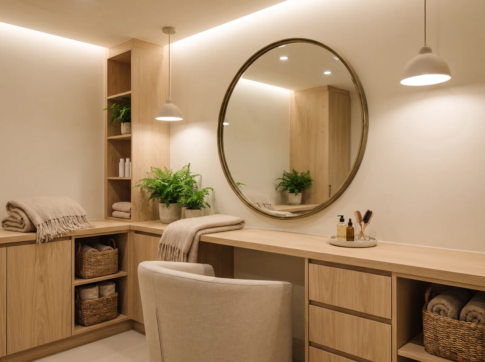 Custom salon and spa cabinets with chemical-resistant finishes in McKinney TX