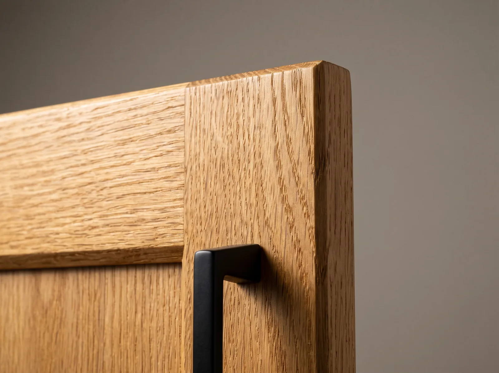 Oak wood cabinet material sample for custom cabinets McKinney TX